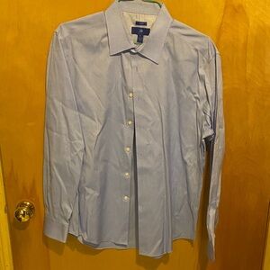 Egara Light Blue Pinstripe Dress Shirt